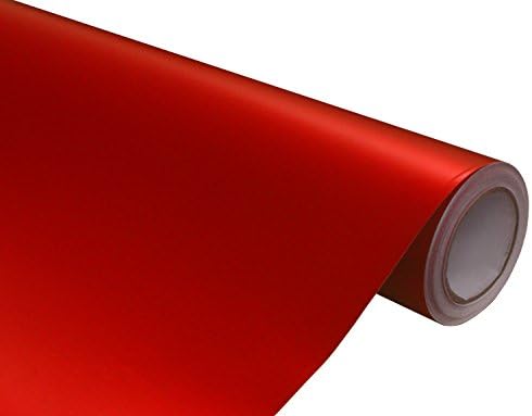 Hachi Auto Matte Satin Anodized Red Vinyl Car Wrap Film (5FT x 5FT)
