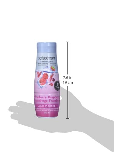 SODASTREAM CRANBERRY RASPBERRY ZERO CALORIE SYRUP, 14.8 FLUID OUNCE