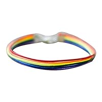 8QzJs1Tg Handmade Men Women Rainbow Cord Bracelet Gay Pride Bangle Wristband Jewelry - Rainbow Color
