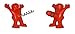 Sir Perky Wine Opener - Novelty Wine Bottle Opener Corkscrew - Funny Red Man Corkscrew Wine Opener - Cool Manual Wine Corkscrew for Wine Bottles - Hilarious Wine and Beer Opener, Pack of 2, Red