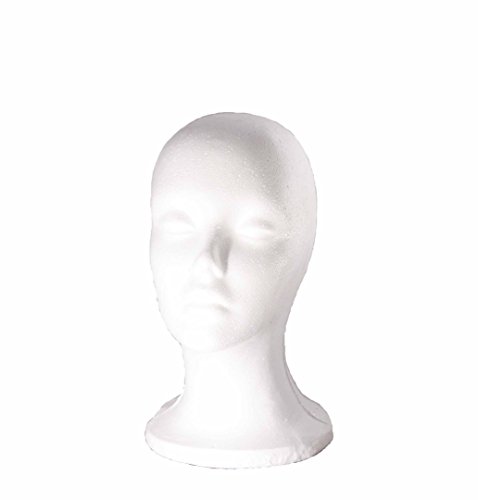 Dini Wigs Styrofoam Display Mannequin Long Neck Head 9 13 15 19 Inch For Wigs Hair Pieces Hats and Accessories (9 Inch)