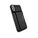 Speck iPhone XS Presidio Wallet Case, Scratch-Resistant IMPACTIUM 10-Foot Drop Protected iPhone Case with Secure & Private Card Slot, Black