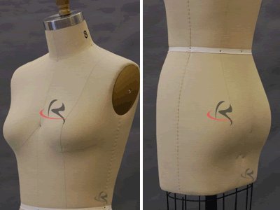 (ST-SIZE12+ARM+ST-SEWKIT) Size 12. Model #601 Professional Female Half Body Dress Form for Dressmaker Collapsible Shoulder with 1 Free Arm+9 Sewing Tools in 1 Set (No Return) - Thumbnail 2