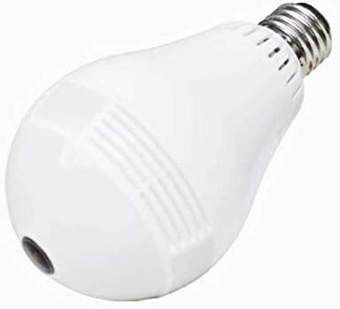 Lizzie Spy Bulb Shape 360 Degree Panoramic Wireless WiFi 1.3 Mp 960P Hd IP CCTV Security Camera with Sd Card Slot Security Camera