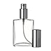 Riverrun Perfume/Cologne Atomizer, Glass Bottle, Silver Sprayer 60ml 2 oz (Set of 2)