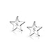 Personalized Alphabet A-Z Initial Monogram Unisex American Patriotic Celestial Rock Star Super Stars Stud Earrings For Men Women Graduation Polished Finish Stainless Steel 10MM