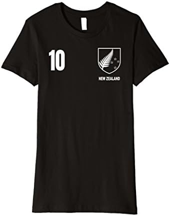 Womens New Zealand Rugby Jersey T-Shirt TShirt Large Black