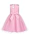 HOTOUCH Flower Girls Princess Dress Beading Wedding Pageant Dresses 4T-8T FBA