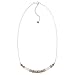 Silpada 'Canyon Dreams' Curved Bar Necklace with Crystals in Sterling Silver & Brass