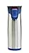 Contigo AUTOSEAL Aria Vacuum Insulated Stainless Steel Travel Mug, 16oz, Stainless Steel with Blue