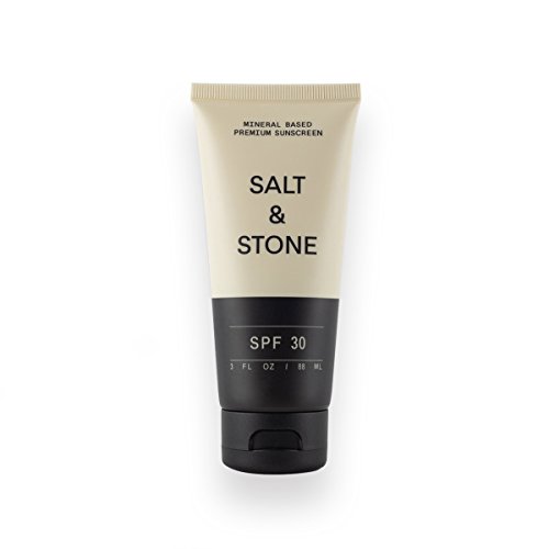 SALT & STONE - Natural Sunscreen + Organic Sunscreen SPF 30 Sports and Reef Safe+ Non Greasy Sunscreen, Non GMO, Cruelty Free, Paraben Free, Water Resistant 3 oz.