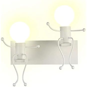 thumbnail image 2 of Creative Swing Little People Wall Light – Adjustable LED Sconce For Bedroom, Living Room (Black) 2 of 12