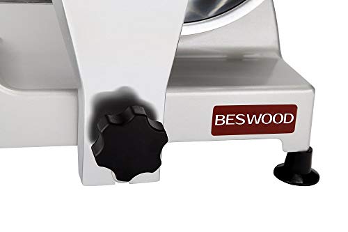 BESWOOD 9" Premium Chromium-plated Carbon Steel Blade Electric Deli Meat Cheese Food Slicer Commercial and for Home Use 240W BESWOOD220 - Thumbnail 2