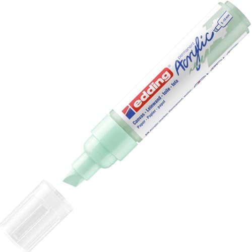 edding 5000 Acrylic Marker Broad - Mint - 1 Waterproof Acrylic Paint Marker - C…