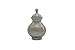 Near & Dear Pet Memorials 25 Cubic Inch Engraved Pet Cremation Urn, Small, Silver