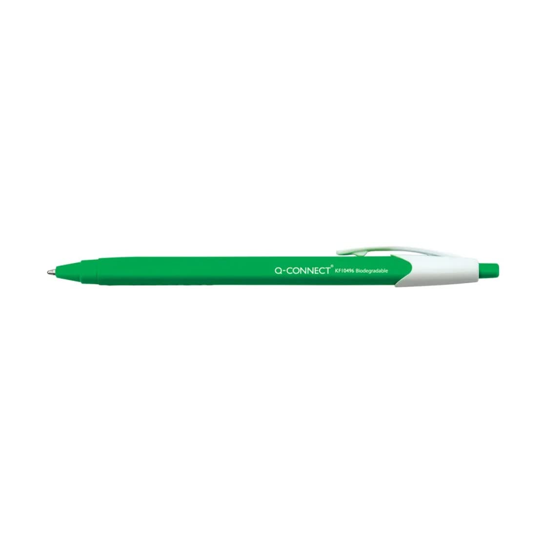 Q-Connect Biodegrade Ballpoint Retractable Black (Pack of 12) KF10496