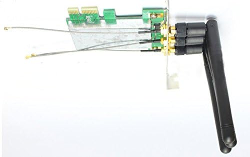 Mini PCI-E to PCI-E Wireless Adapter w/ 3 Antenna WiFi for Desktop Computer PC Win7 Win8 Mac OS