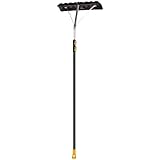AMES COMPANIES, THE 193055510 24 in. Telescoping Snow Roof Rake with Aluminum Handle, 17-Foot