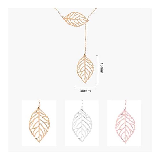 Aukmla-Chic-Leaf-Shaped-Chain-Jewelry-Necklaces-for-Women-and-Girls-Gold Aukmla-Chic-Leaf-Shaped-Chain-Jewelry-Necklaces-for-Women-and-Girls-Gold