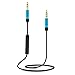 VONOTO 3.5mm AUX Replacement Headphone/Headset Audio Cable with in-Line Remote Microphone Volume Control for Apple iPhone Android Samsung