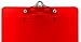 Trade Quest Plastic Clipboard Transparent Color Letter Size Standard Clip (Pack of 6) (Red)