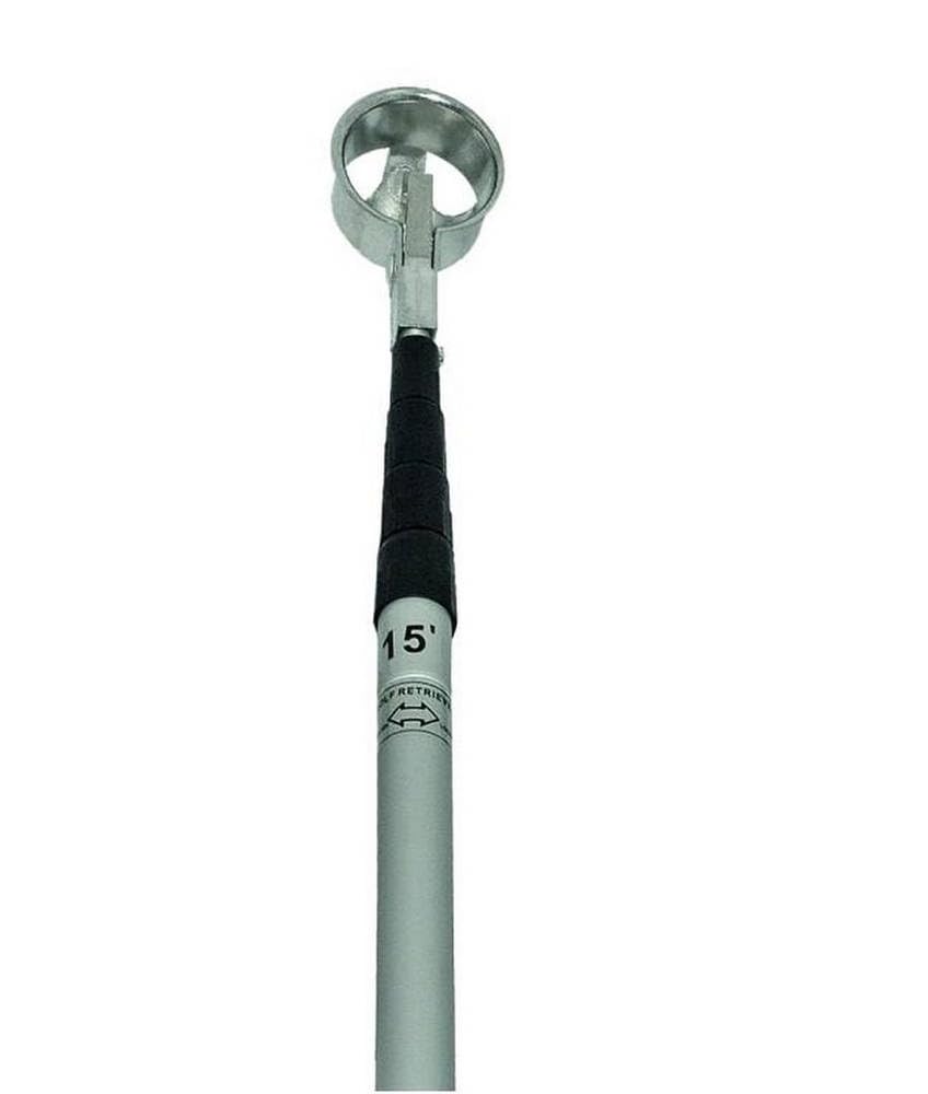 Longridge Extendable Golf Ball Retriever Metal Cup, 15ft Extendable Length