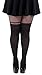 Pamela Mann Women's Plus Size Overknee Stripe Mock Suspender Tights