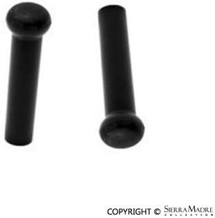 Porsche911 930 Door Lock Knob (2 black knobs) GENUINE new locking pull grip