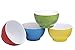Bruntmor 20 Ounce Ceramic Dessert Bowl Set Of 4 in Red, Blue, Yellow, Green, 20 Oz Porcelain Dip Bowls for Ice Cream, Snacks, Safe For Oven, Microwave, Dishwasher, Ideal Gift