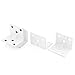 uxcell 10Pcs 37 x 29 x 29mm l Shaped Metal Corner Brace Angle Bracket Support