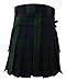 UT Kilts Men's Standard Tartan Utility Kilt, Modern Scottish Kilt for Everyday Wear, Tactical Kilts with Adjustable Hip Straps & Cargo Pockets for Men, Black Watch, 34