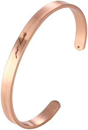 Charm.L Grace Inspirational Cuff Bangle Bracelet Just Breathe