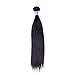 ALi Queen Straight Brazilian Remy Human Hair Weave Extensions Natural Black Color (26 inches)