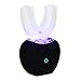 Teeth Whitening Toothbrush Teeth Whitening Kit Teeth Whitening Device for Charcoal Opalescence Teeth Whitening Toothpaste 4 Optional Modes Wireless Charging, Black