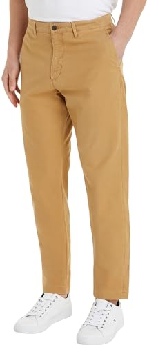 Tommy Hilfiger Pantaloni Chino Chelsea Gabardine GMD in Tessuto, Cachi Classico, W29 / L34