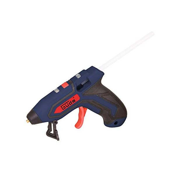 GÃ¼de 58499 Akku Heissklebepistole 7140-3.7 (3,7 V Li-Ion Akku, 10 Klebestifte 140 mm, 1,5 min Aufheizzeit, Temperaturanzeige, StandfuÃ, inkl. Akku & LadegerÃ¤t)
