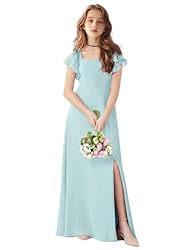 TAISHAN Junior Bridesmaid Dress for Wedding Ruffle