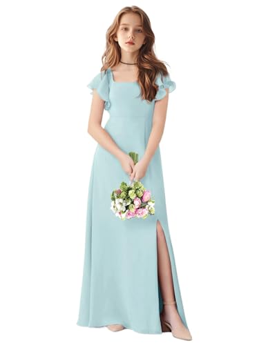 TAISHAN Junior Bridesmaid Dress for Wedding Ruffle