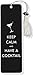 Keep Calm & Have a Cocktail Beaded Bookmark