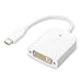 Cable Matters USB-C (Thunderbolt 3 Port Compatible) to DVI Adapter in White (Incompatible with Apple Cinema Displays)