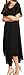 Sakkas 1701 - Lilia Embroidered Lace Up Bodice Relaxed Fit Maxi Sun Dress - Black - OS