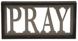 Christian Decor Pray Primitive Rustic Wood Home Sign