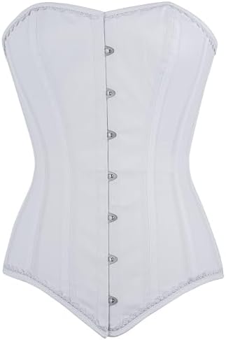 Heavy Duty Overbust Corset Waist Trainer Double Steel Boned Shaper