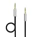 Honstek 3.5mm Audio Cable (4ft / 1.2m) AUX Cable for Headphones, iPods, iPhones, iPads, Speaker and More