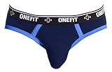 ONEFIT Men's Modal Underwear Comfortable Bikini Briefs Trunks Blue M