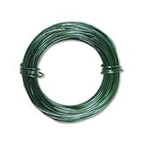 Aluminum Craft Wire Kelly Green 18 Gauge 39 Feet (11.8 Meters)