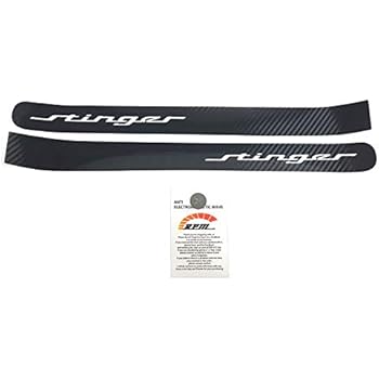 RPMTRADE Matt Black Color Rear Tail Lamp Side Point Decal Carbon Sticker & E Logo Metal Sticker for 2018 2019 2020+ Kia Stinger