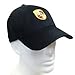 Genuine Porsche Black Crest Logo Cap