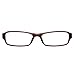 EyeBuyExpress Rectangle Burgundy Reading Glasses Magnification Strength 4.5
