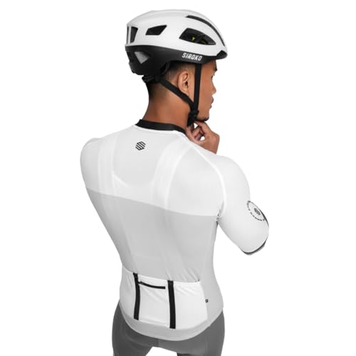 SIROKO - Cycling Jersey M2 Granfondo - XXL - White/Grey